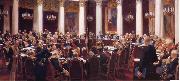 Ilya Repin Formal Session of the State Council Held to Hark its Centeary on 7 May 1901,1903 USA oil painting artist
